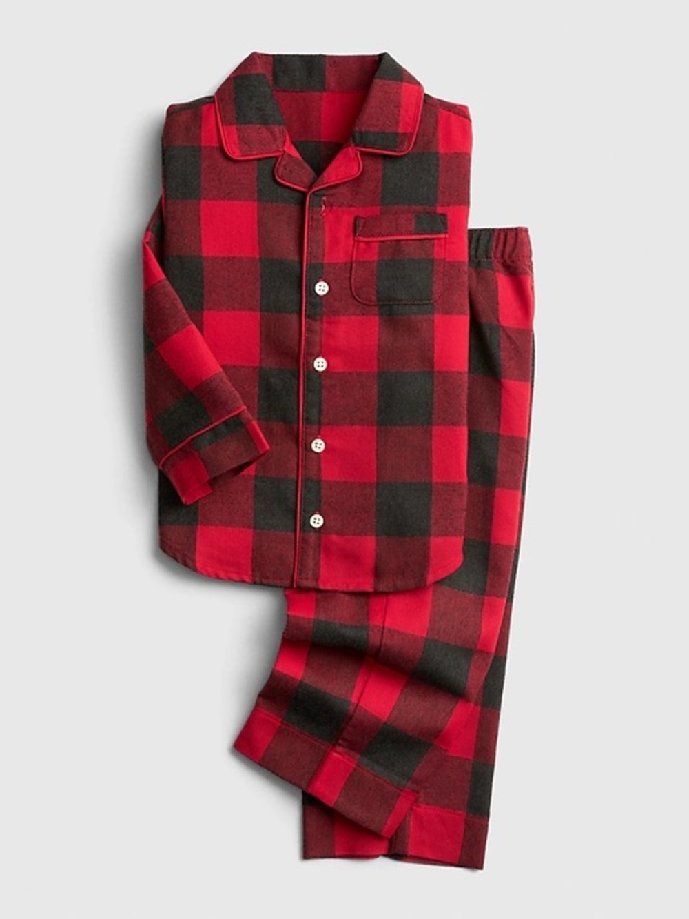GAP Women's Red and Black Buffalo Plaid Pajama Set Size M NWT